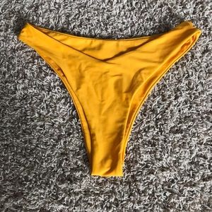 Zaful Yellow Swim Bottoms